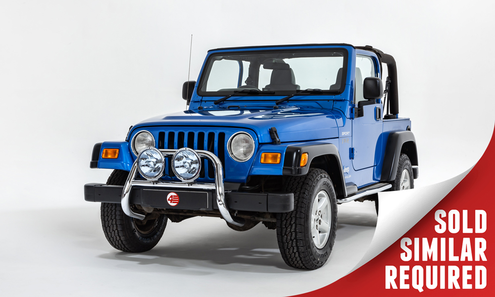 Jeep Wrangler TJ 4.0 Sport TR2 blue SOLD