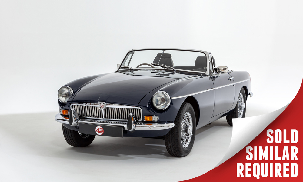 MG B Roadster blue SOLD