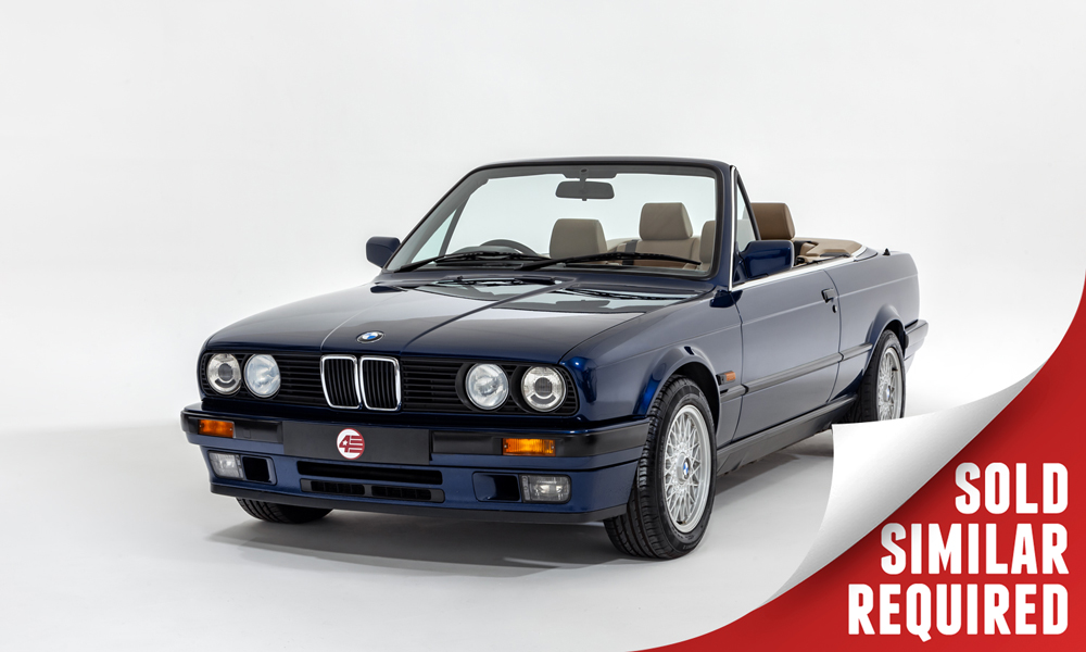 BMW E30 325i Convertible blue SOLD