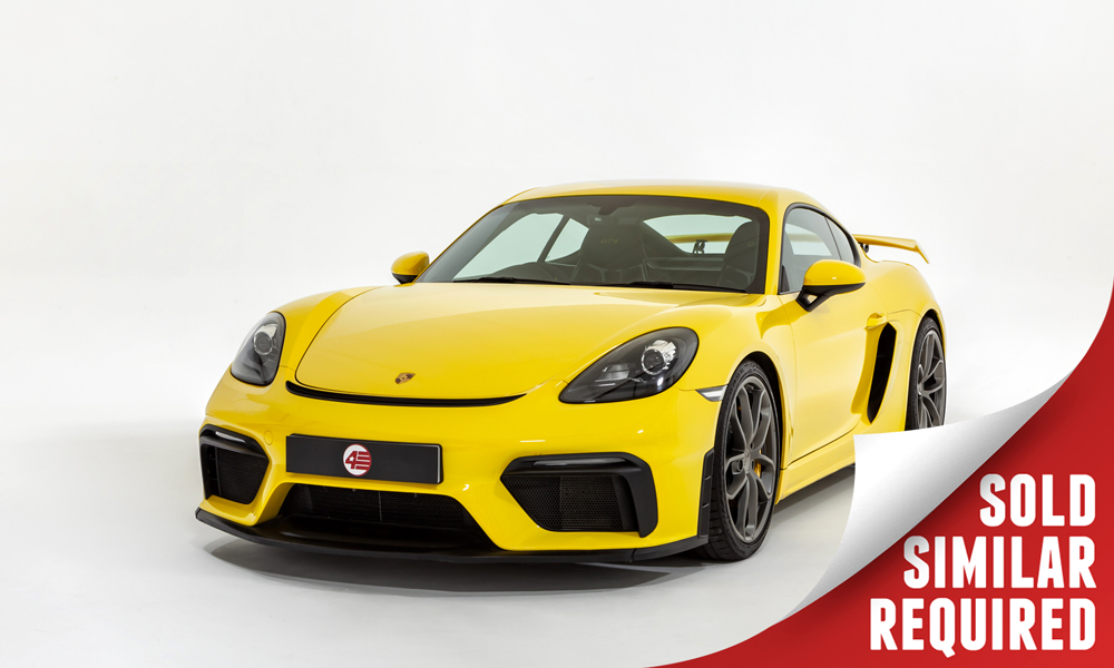 Porsche 718 Cayman GT4 yellow SOLD